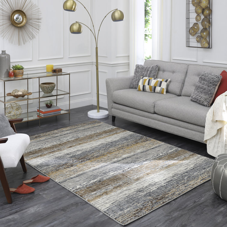Scott Living Striped Gray Rug Wayfair